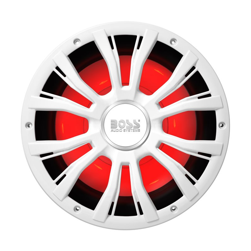 Altoparlante/Cassa WaterProof SUBWOOFER 800W - Diametro 268mm - LED multicolor - BOSS-MARINE