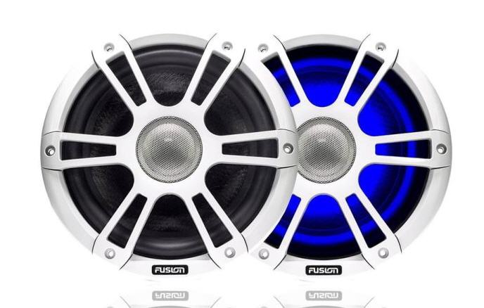 Altoparlanti/Casse WaterProof 2 Vie 230W - Diametro 176mm - LED BIANCO-BLU