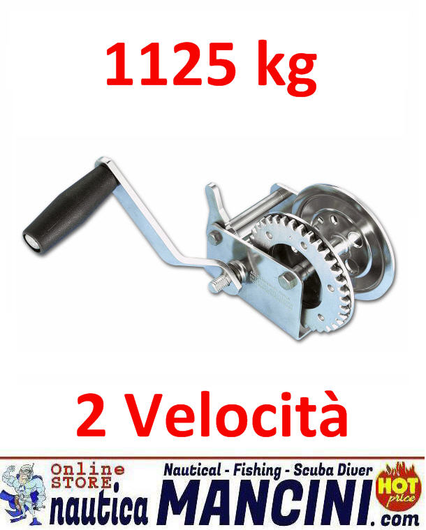 Argano Manuale Max Potenza 1125 Kg Dual Speed (2 Velocità)