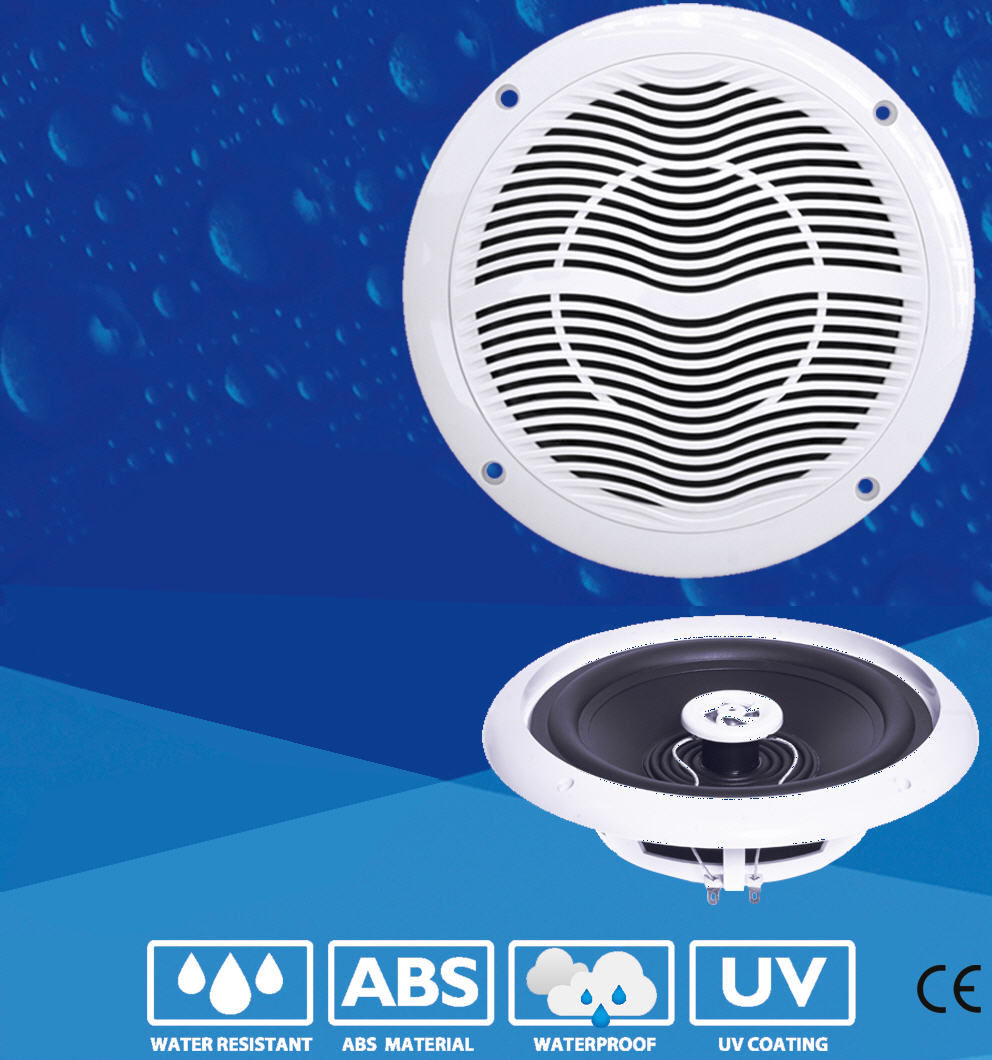 Altoparlanti/Casse WaterProof 2 Vie 80W - Diametro 147mm - Frequenze 800-1800 Hz