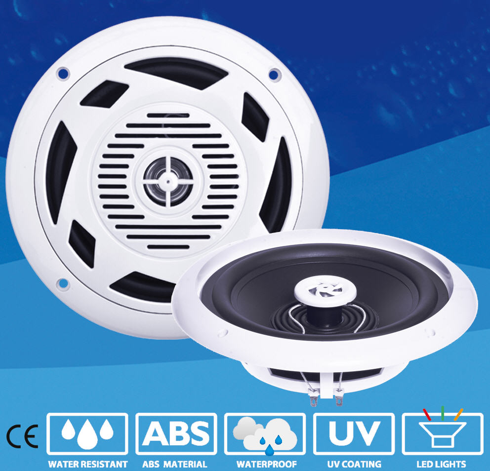 Altoparlanti/Casse WaterProof 2 Vie 80W - Diametro 147mm - Frequenze 800-2000 Hz - Clicca l'immagine per chiudere