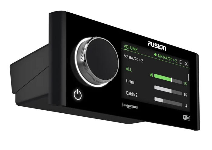 Radio FM/Bluetooth 4 ZONE/USB/Apple AirPlay 2/UPnP/ottico/iPhone/iPod/2 Aux/MTP per uso nautico 4x70W - FUSION APOLLO MS-RA770